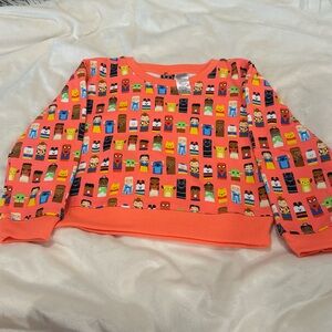 NWT Disney 100 Children’s Orange Character Print Sweatshirt size 5/6